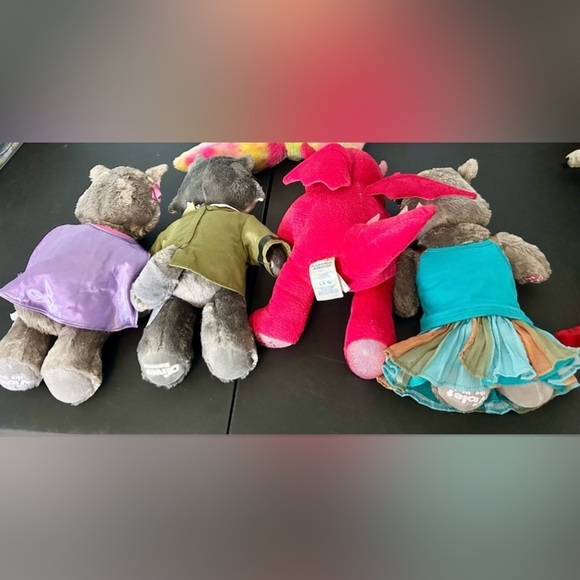 Build a bear Great Wolf Lodge collection lot of 5 raccoon/squirrel/dragon plush - Picture 2 of 9